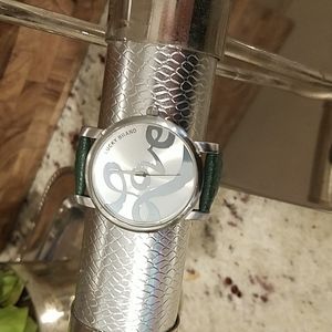 Lucky Brand, green, love watch